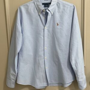 Ralph Lauren Sky Blue Casual Button Down Shirt , slim fit 12